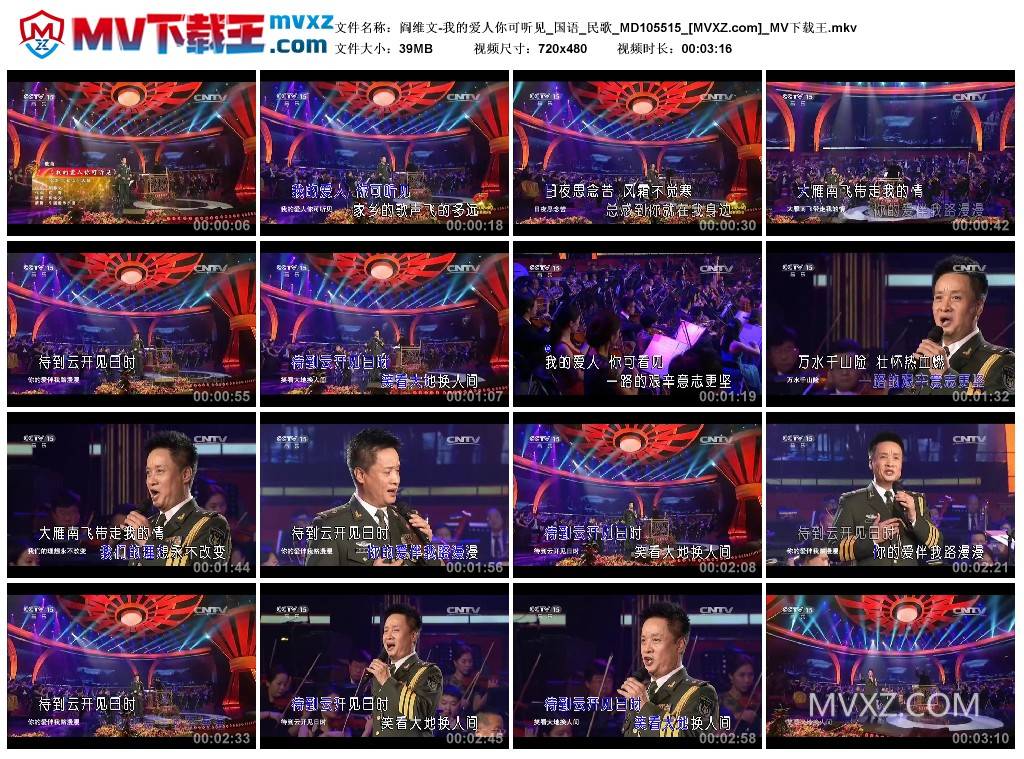 阎维文-我的爱人你可听见_国语_民歌_MD105515